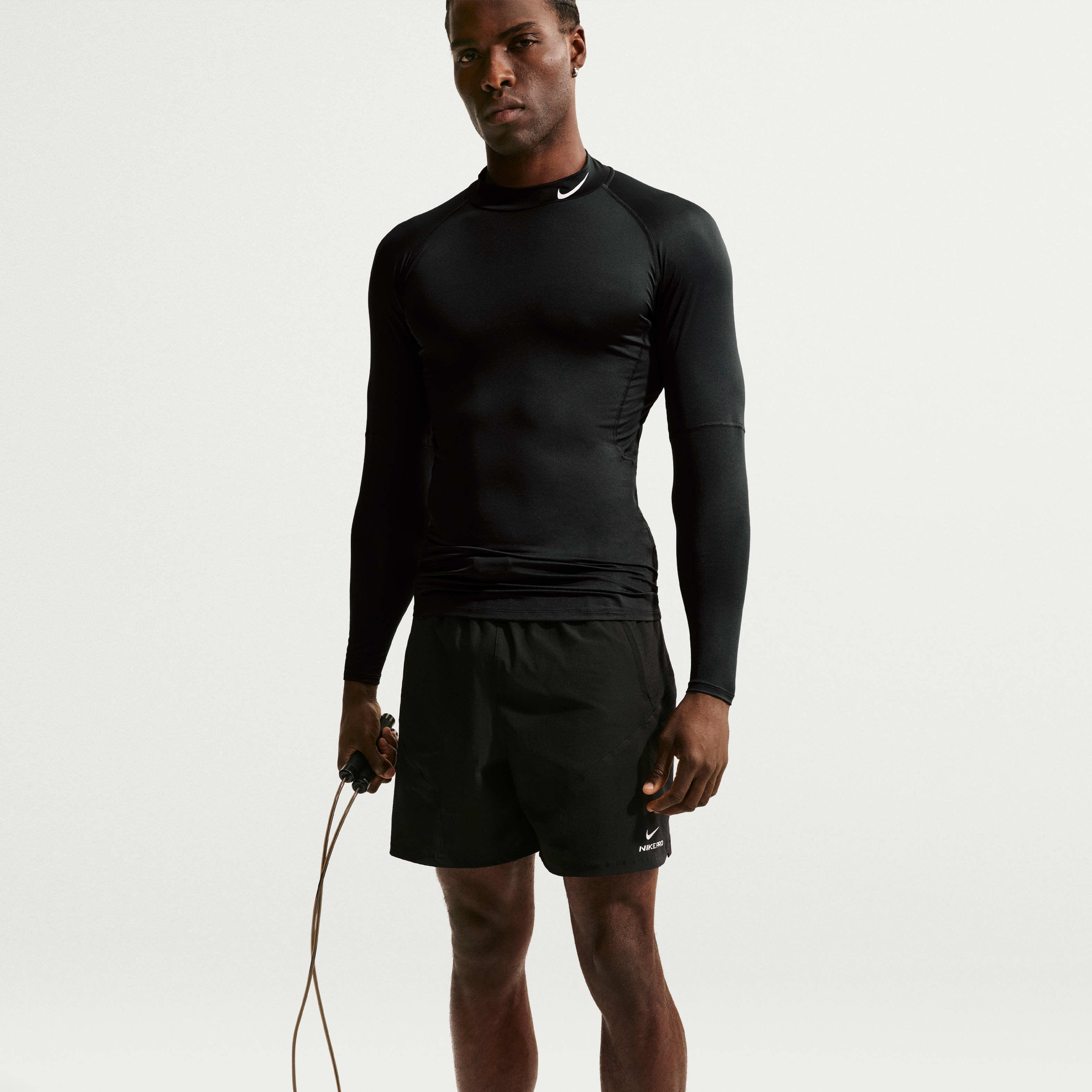 Nike Pro Men's Dri-FIT Fitness Mock-Neck Long-Sleeve Top | The Summit
